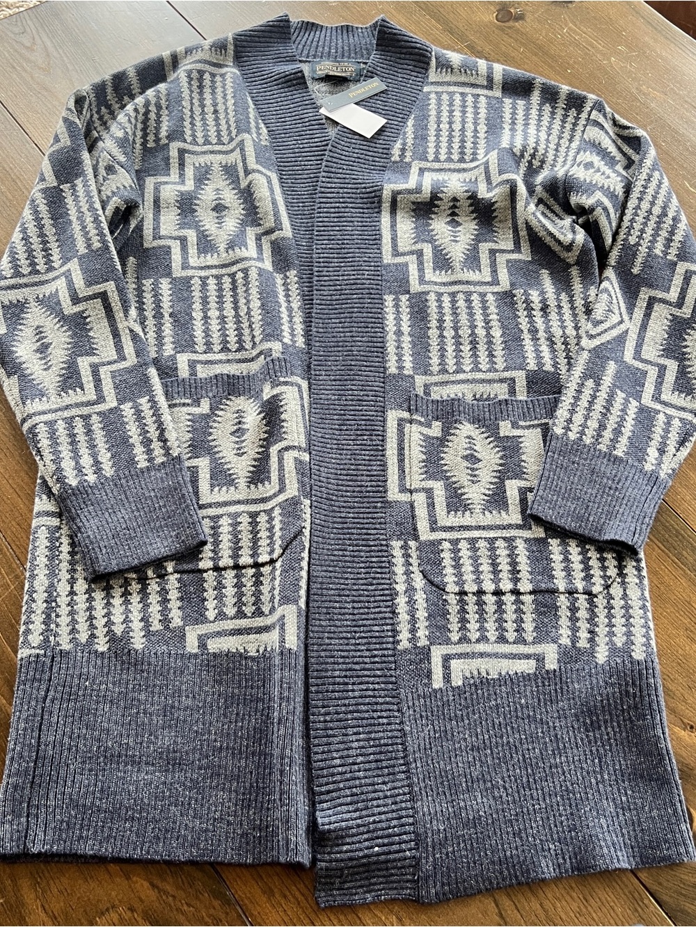 Pendleton Women’s Patterned Wool Blend Cardigan Sweater
